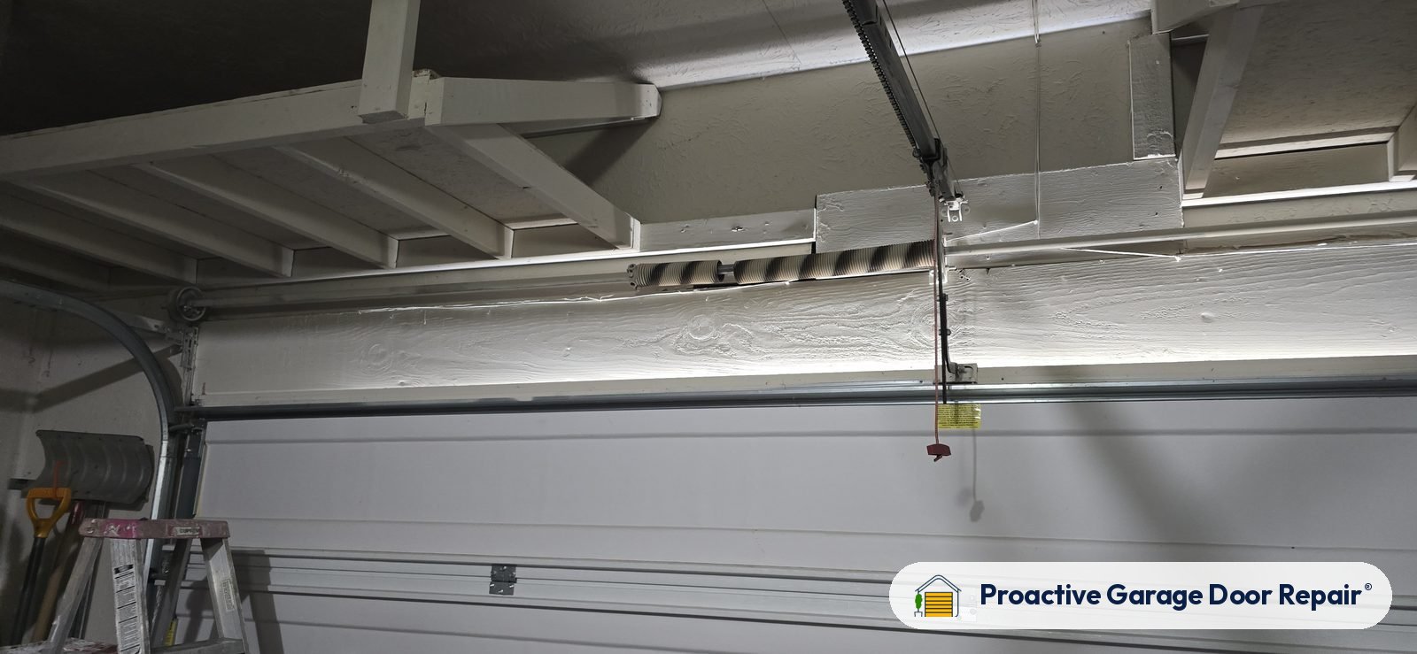 Garage door springs replaced and adjusted by Proactive Garage Door Repair