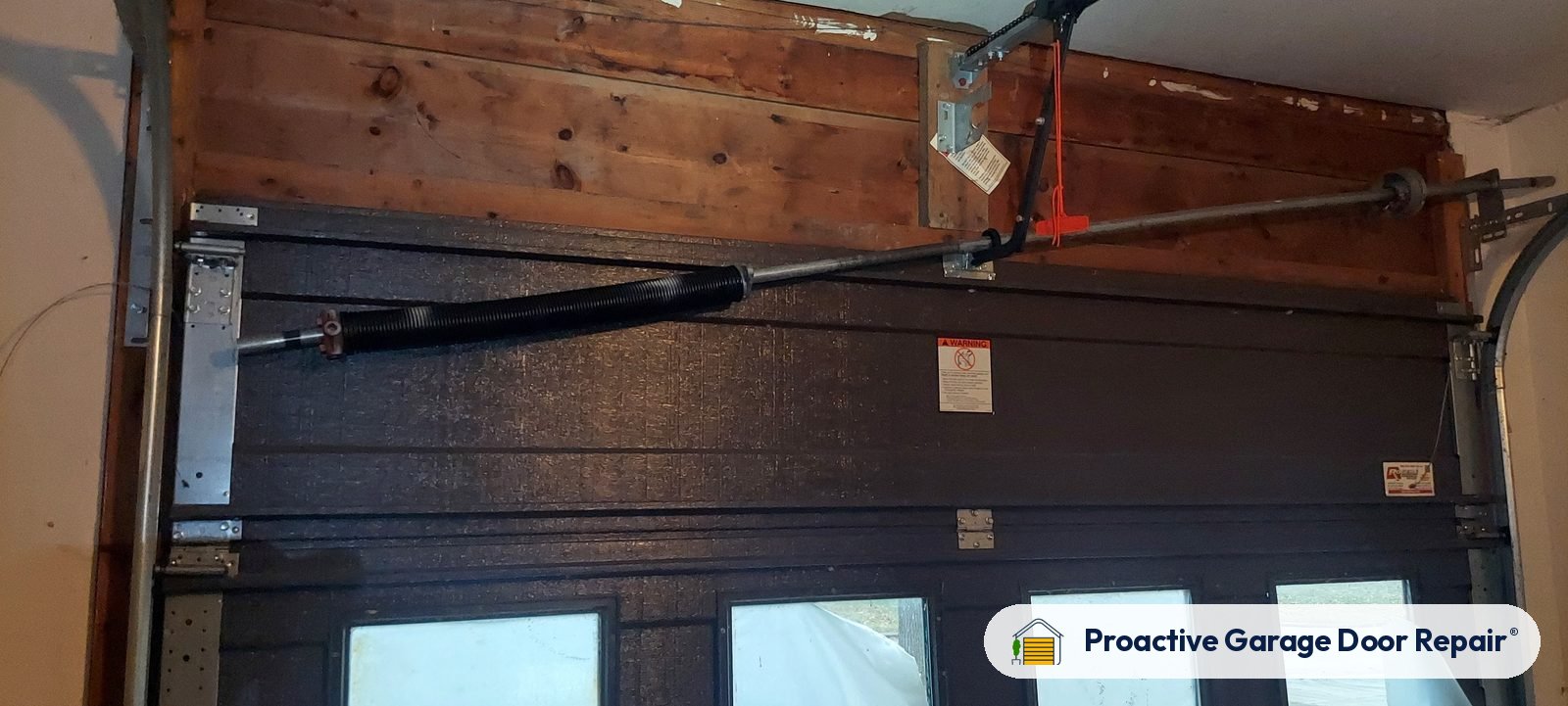 Garage door springs replaced and adjusted by Proactive Garage Door Repair