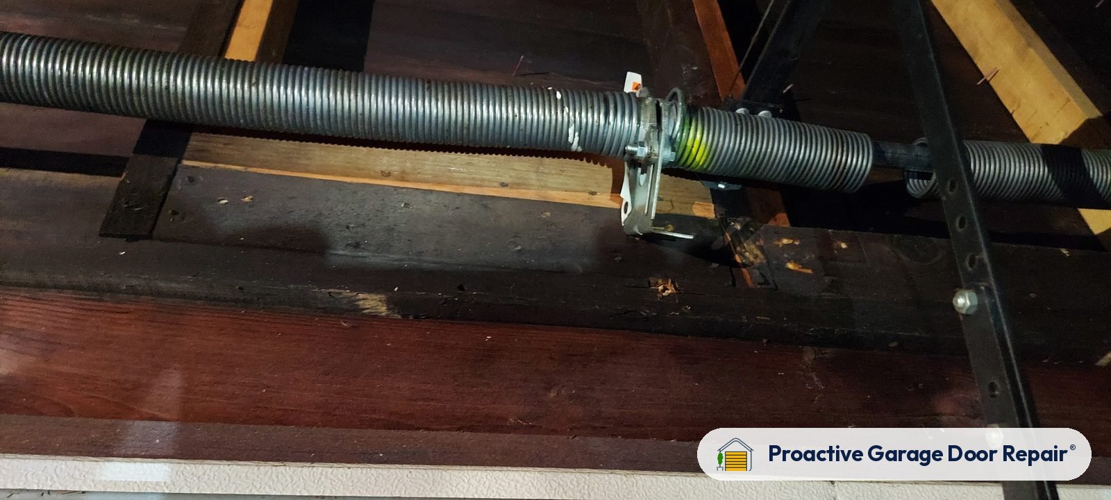 Garage door springs replaced and adjusted by Proactive Garage Door Repair