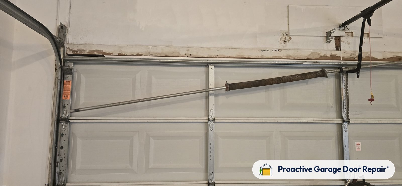 Garage door springs replaced and adjusted by Proactive Garage Door Repair in Brecksville, Ohio