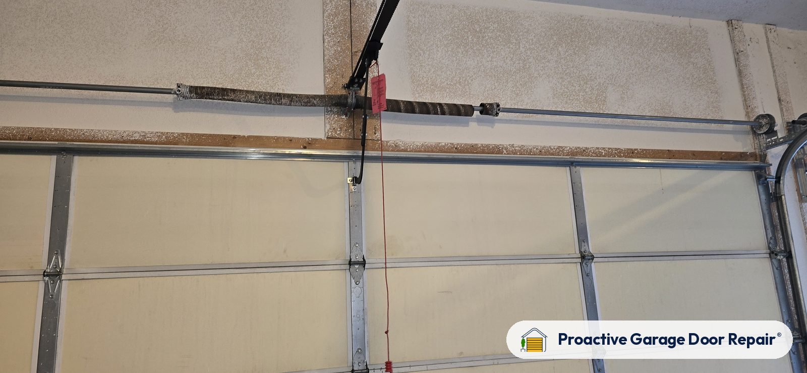 Garage door springs replaced and adjusted by Proactive Garage Door Repair in Broadview Heights, Ohio