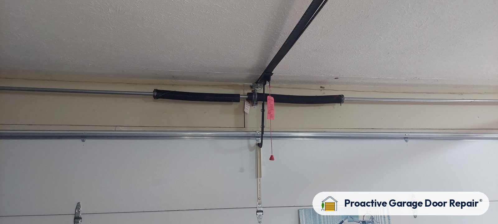 Garage door springs replaced and adjusted by Proactive Garage Door Repair in Brunswick Hills Township, Ohio