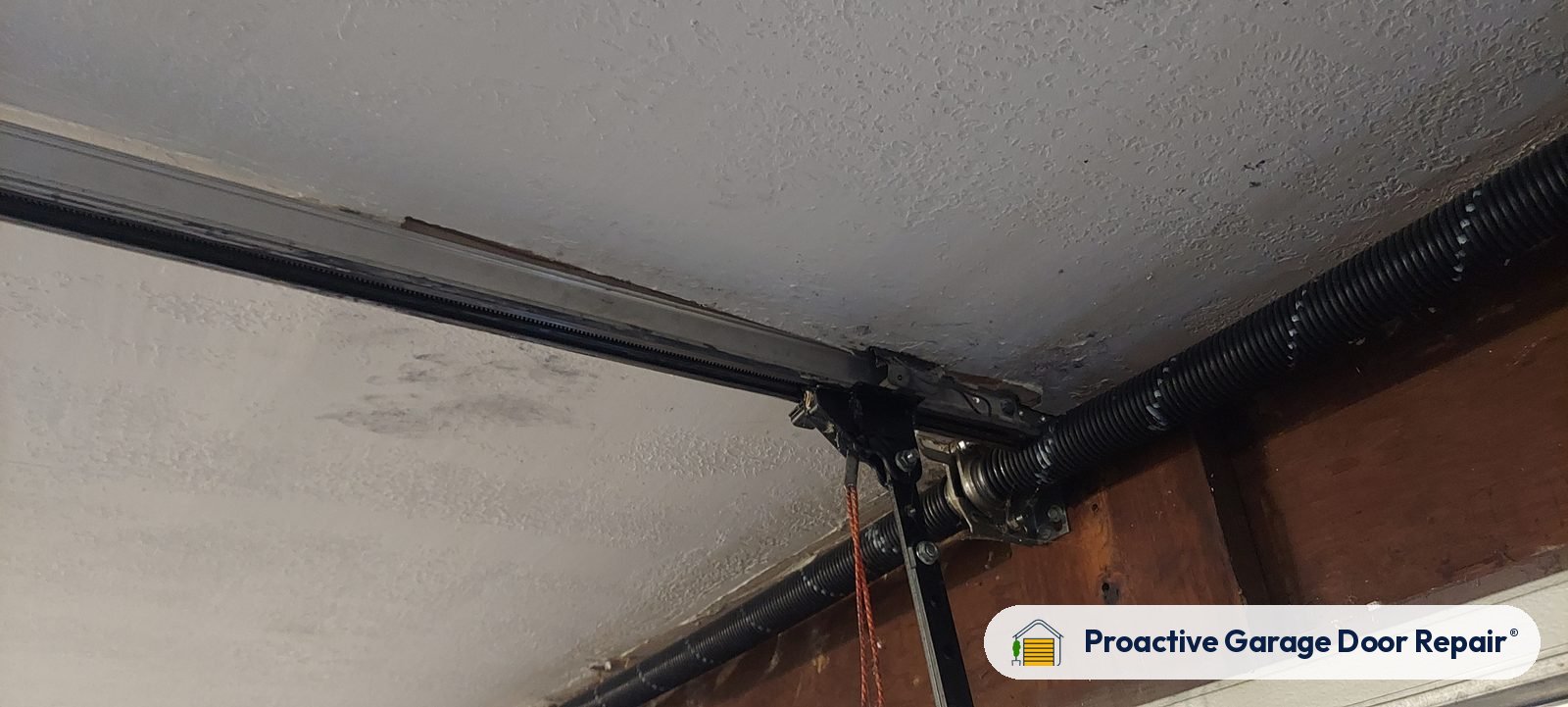 Garage door springs replaced and adjusted by Proactive Garage Door Repair in Cuyahoga Falls, Ohio
