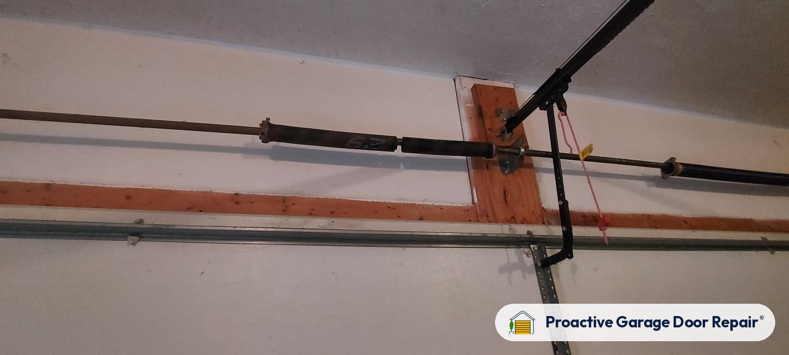Garage door springs replaced and adjusted by Proactive Garage Door Repair in Kent, Ohio