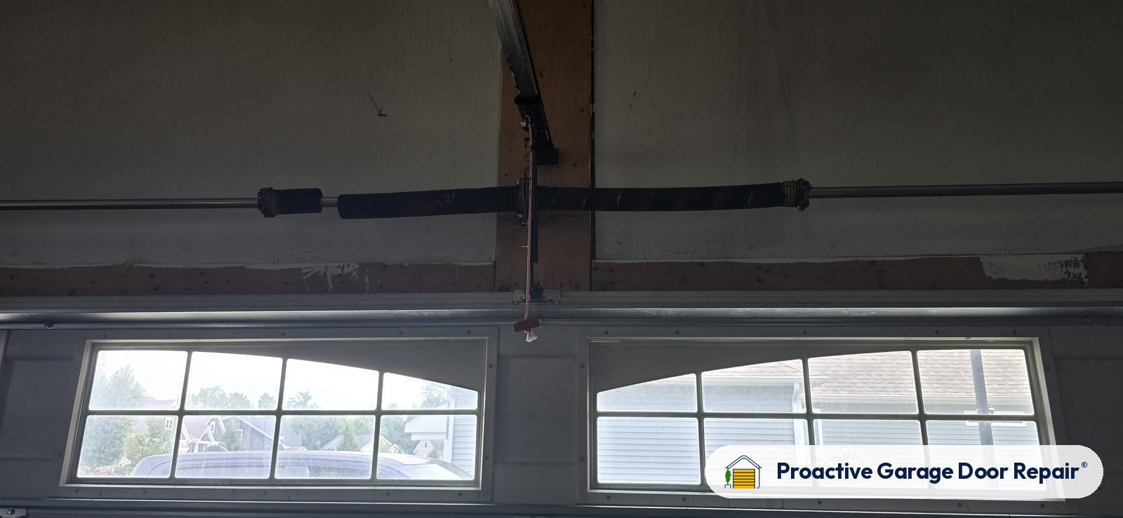 Garage door springs replaced and adjusted by Proactive Garage Door Repair in North Ridgeville, Ohio