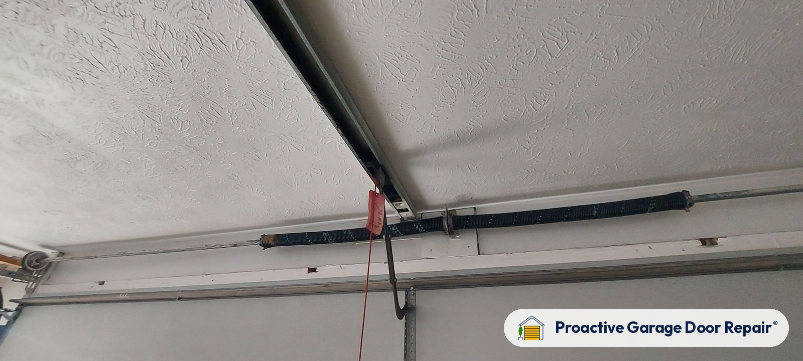 Garage door springs replaced and adjusted by Proactive Garage Door Repair in Solon, Ohio