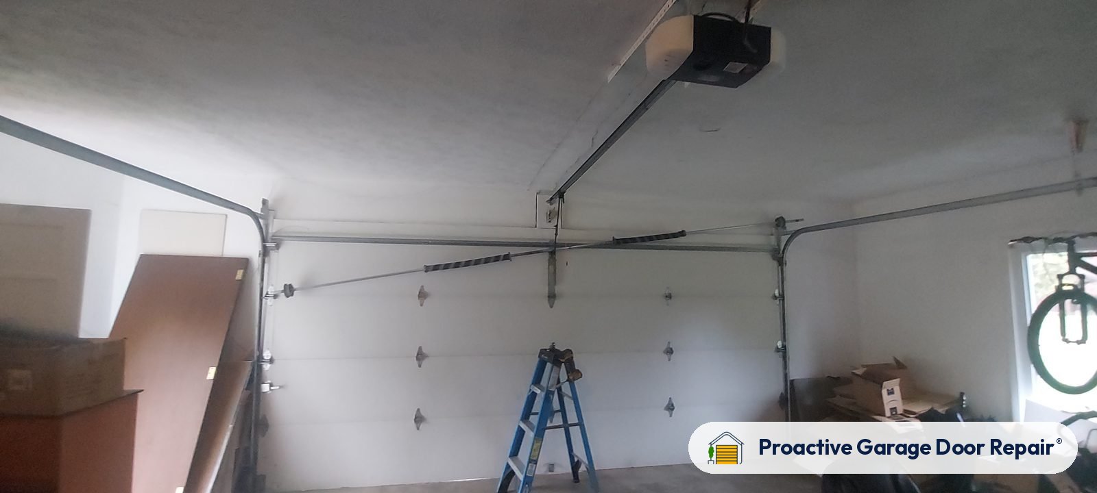 Garage door springs replaced and adjusted by Proactive Garage Door Repair in Springfield Township, Ohio