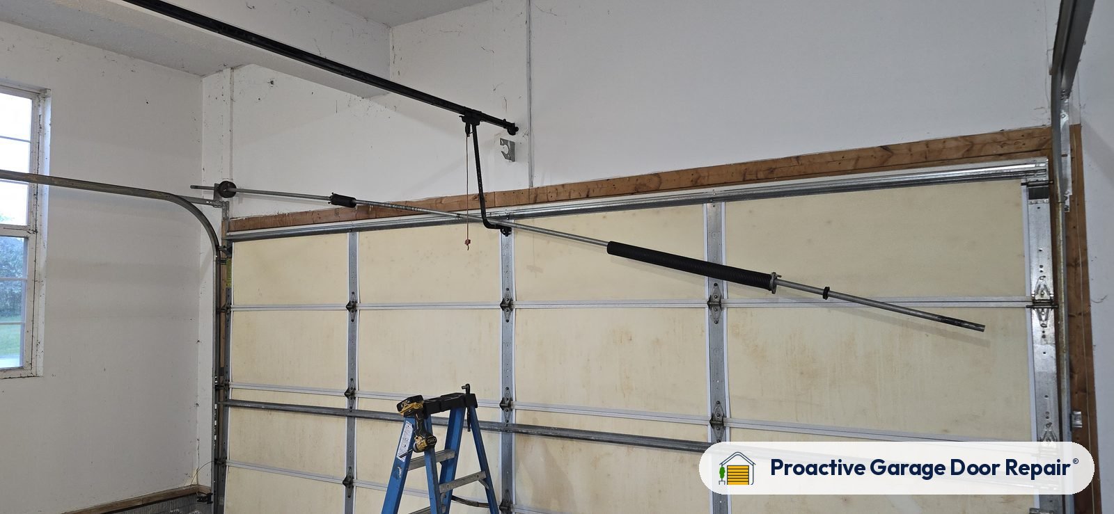 Garage door springs replaced and adjusted by Proactive Garage Door Repair in Wadsworth, Ohio