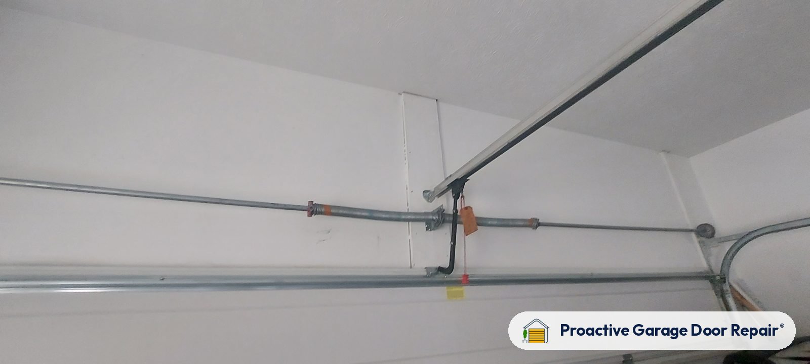 Garage door track, rollers and hinges, Proactive Garage Door Repair job