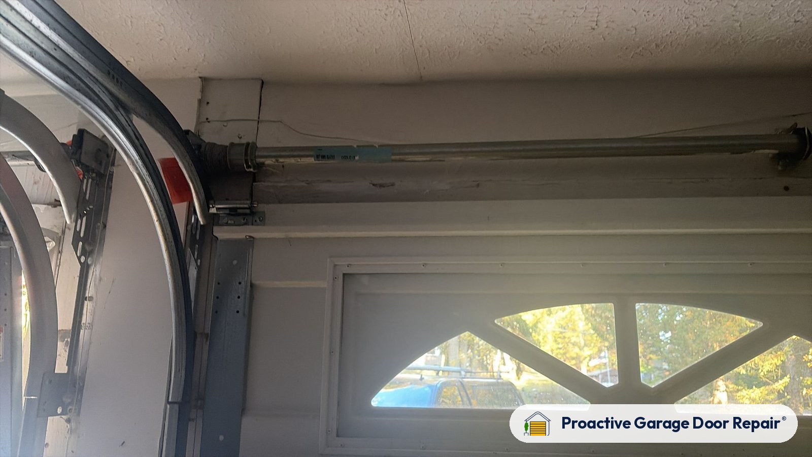 Garage door track, rollers and hinges, Proactive Garage Door Repair job