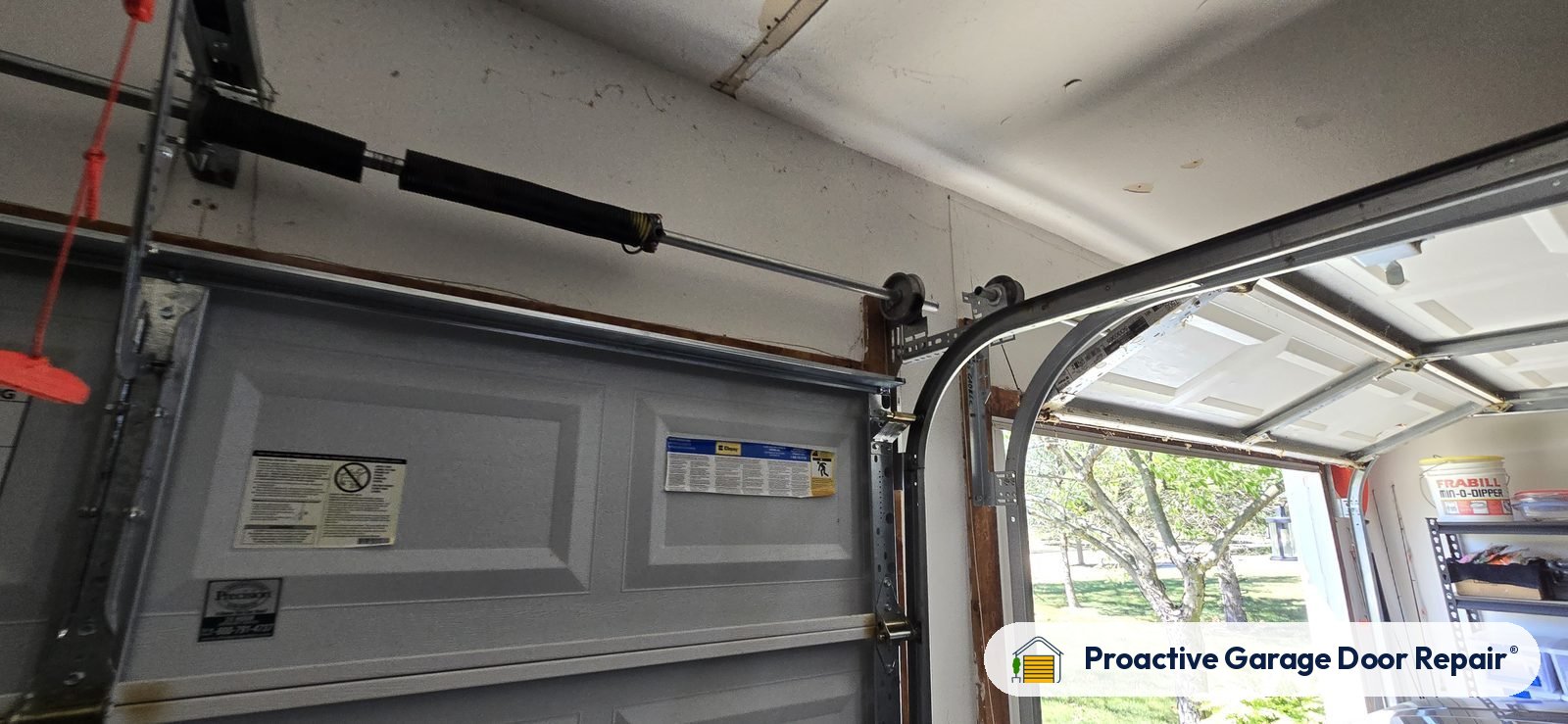 Garage door track, rollers and hinges, Proactive Garage Door Repair job