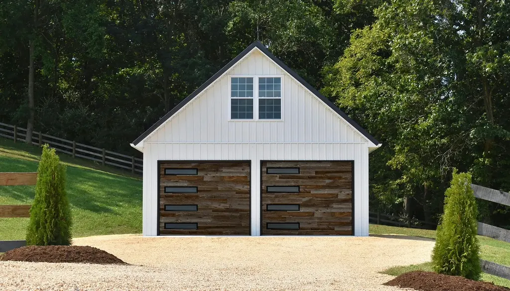 Clopay Modern Steel Ultra-Grain Plank garage door, example 3
