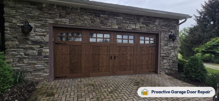 New garage door installed by Proactive Garage Door Repair